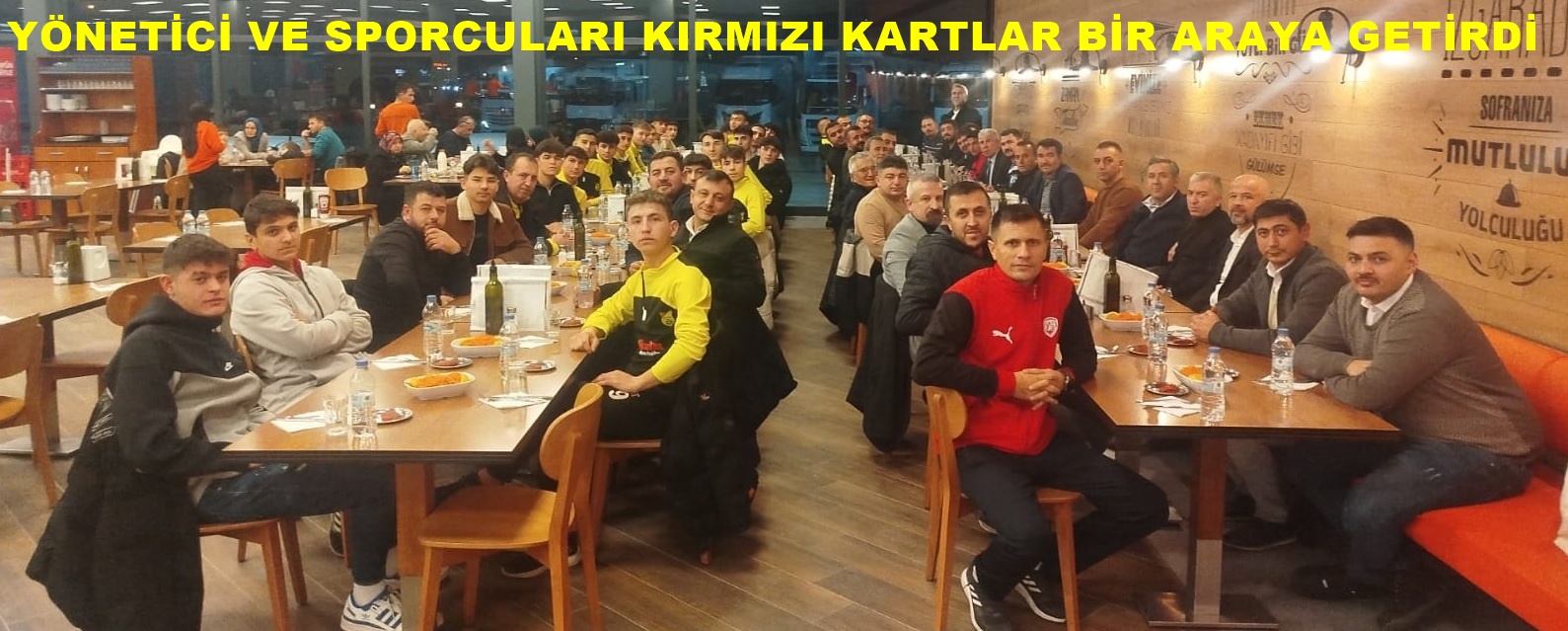 YÖNETİCİ VE SPORCULAR BİR ARADA